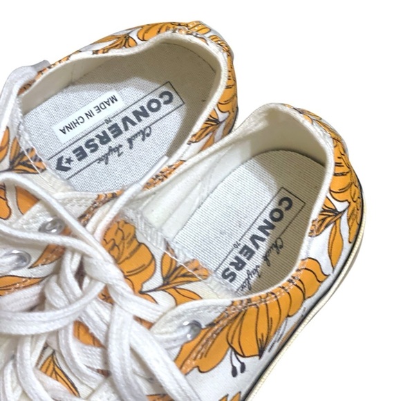 VTG RARE 70 Chuck Taylor Converse Allstar Low Floral Canvas Sneakers Size 10.5 - Picture 2 of 12